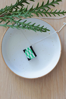 Necklace Green arrow - miniature book