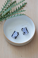 Bookie Earrings Blue arrow - miniature books