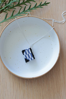 Necklace Blue arrow - miniature book