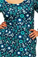 Helga dress Nostalgi Turkos