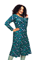 Helga dress Nostalgi Turkos