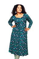 Helga dress Nostalgi Turkos