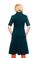 Monica dress Mörkgrön