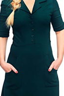 Monica dress Mörkgrön