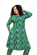 Cissi och Selma Kajsa dress Vår gata grön