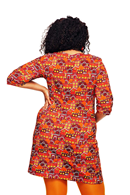 Doris klänning Vår gata orange