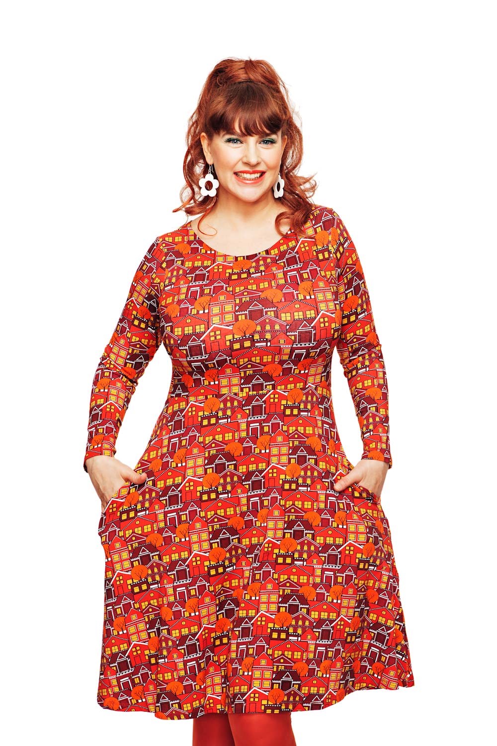 Kajsa dress Vår gata orange