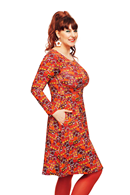 Kajsa dress Vår gata orange