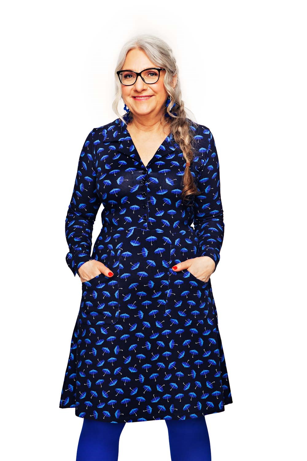 Cissi och Selma Viveca dress Paraply Blå