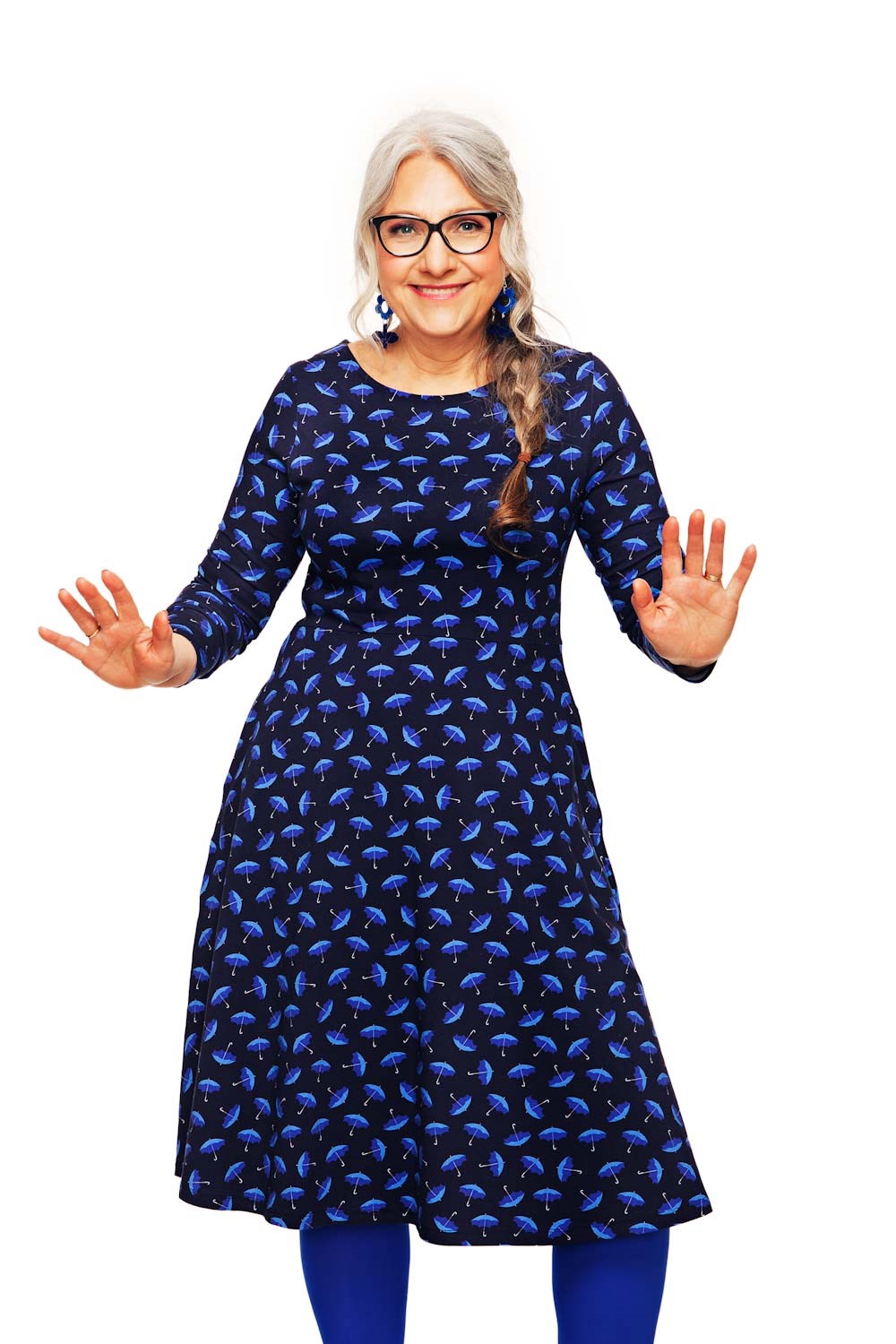 Kajsa dress Paraply Blå