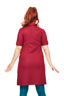 My dress Plommon - Burgundy a-line 60s dress with pockets