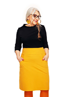 Majken skirt Jeans gul