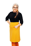 Majken skirt Jeans gul