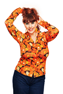 Matilda blouse 1970 orange