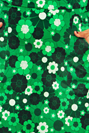 Sonja kjol Perspektiv Grön | blommig sommarkjol