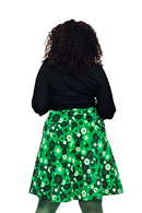 Sonja kjol Perspektiv Grön | blommig sommarkjol