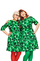 Irma dress Perspektiv Grön