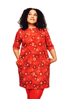 Olivia dress Perspektiv Röd