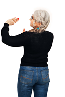 Sigrid cardigan Kol - Black - Knitted in organic cotton