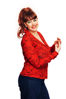 Matilda blouse Stockholm Röd