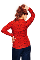 Matilda blouse Stockholm Röd