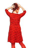 Ester dress Stockholm Röd