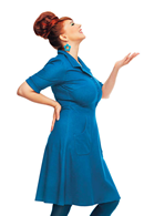 Monica dress Jeans Petrol - classic jersey shirt dress