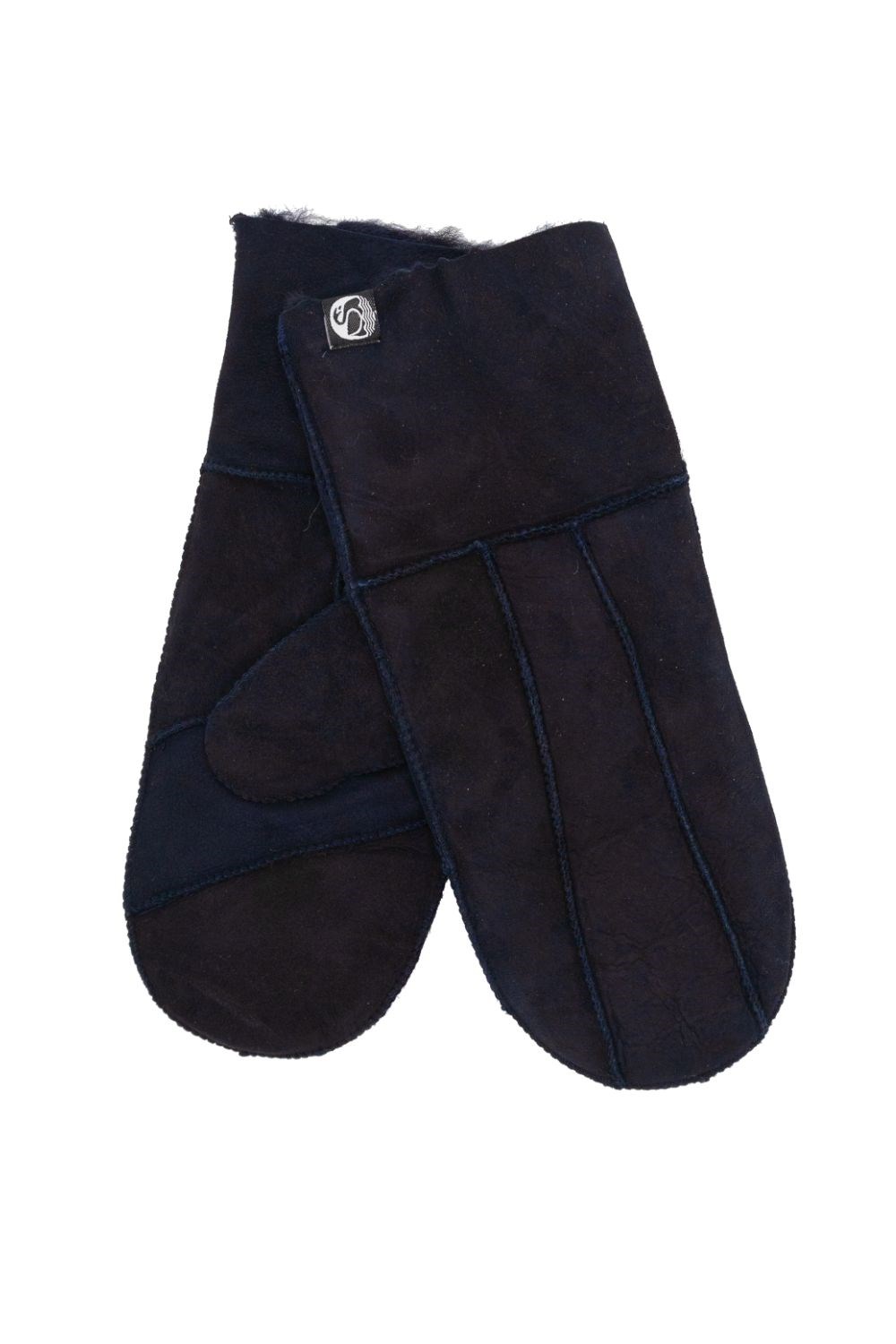 Danefae No Waste Mittens Sheepskin Navy suede