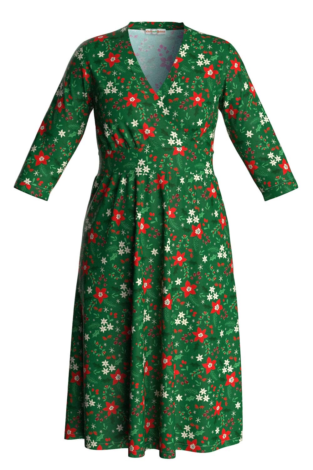 Vera klänning Stjärnglans grön