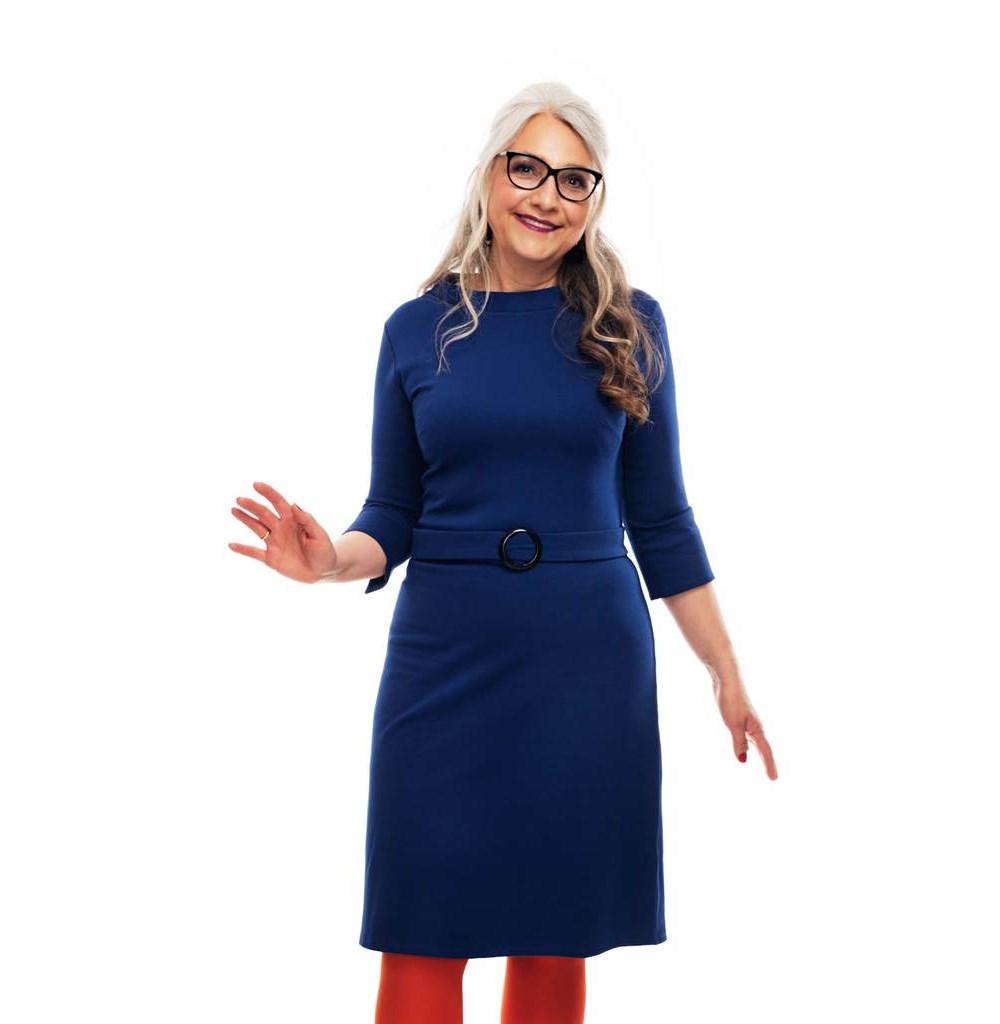 Agneta klänning Mörkblå