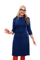 Agneta klänning Mörkblå