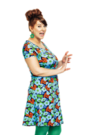 Asta dress Humlesurr Blå