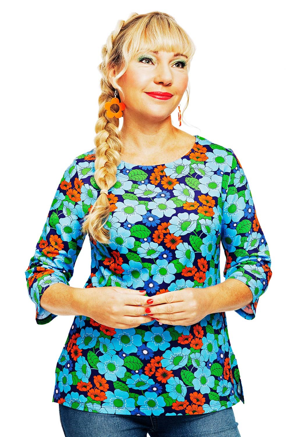 Vendela top Humlesurr Blå