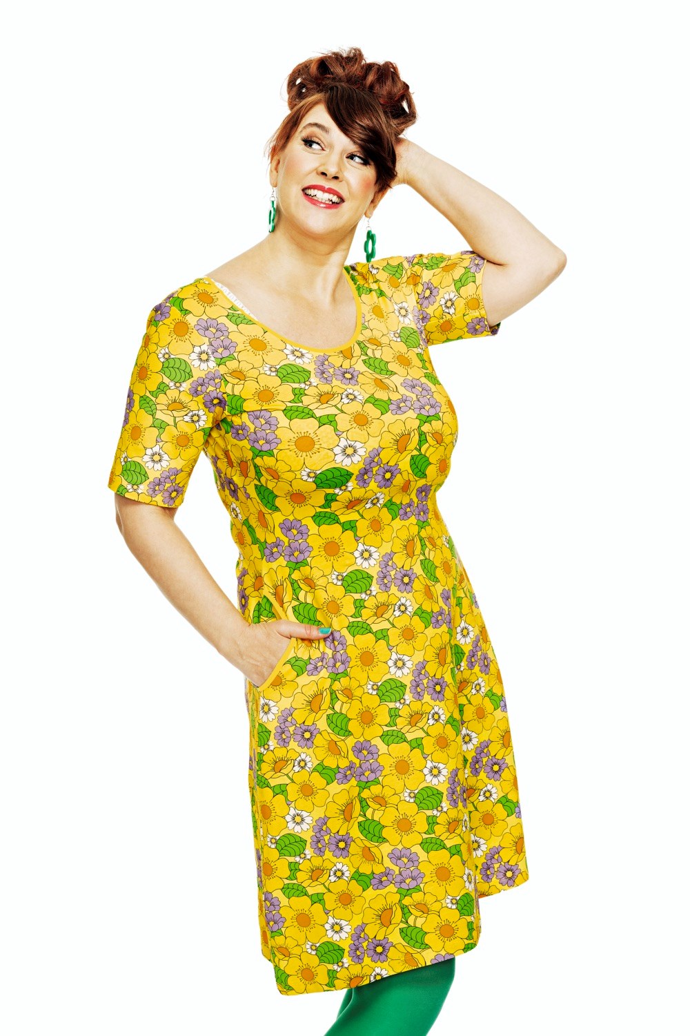 Magda dress Humlesurr Gul