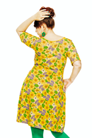 Magda klänning Humlesurr Gul