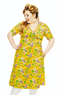 Vivi klänning Humlesurr Gul