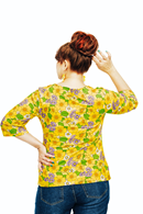 Vendela top Humlesurr gul