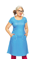 Asta dress Mört Blå