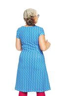 Asta dress Mört Blå