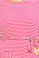 Doris dress Randig Rosa