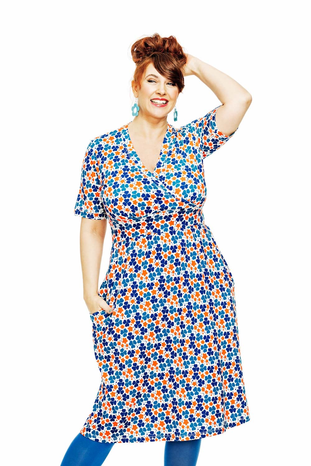 Vivi dress Klöver Orange