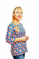 Vendela topp Klöver Orange