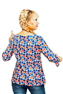 Vendela topp Klöver Orange