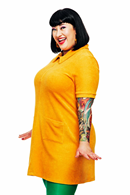 My dress Senap - Yellow 60s terry dress