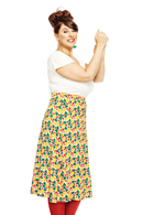 Lisa kjol Klöver Gul