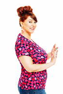 Jessica topp Äppelpäppel Rosa Kortärmad omlottblus