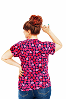 Jessica topp Äppelpäppel Rosa Kortärmad omlottblus