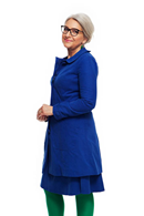 Berit coat Manchester Hav - Blue spring coat