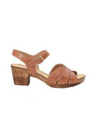 Amy shoe Cognac - brown leather clog sandal