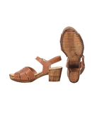 Amy sko Cognac - ljusbrun sandal med klack